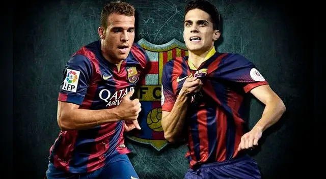Sandro Ramírez y Marc Bartra, los canteranos que le dicen adiós al Barcelona. Sandro Ramírez y Marc Bartra, los canteranos que le dicen adiós al Barcelona.