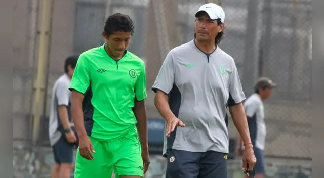 Christofer Gonzales y Ángel Comizzo durante su etapa en Universitario.
