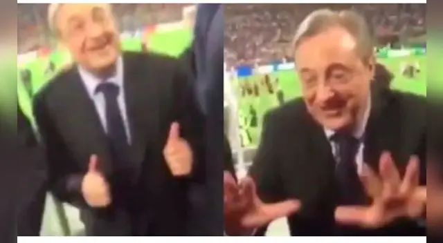 Florentino Pérez ‘troleó’ a hincha del Barcelona en pleno festejo de la Undécima Florentino Pérez ‘troleó’ a hincha del Barcelona en pleno festejo de la Undécima
