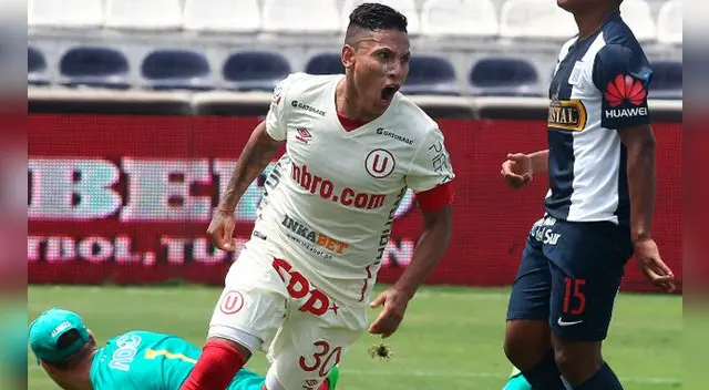 Raúl Ruidíaz celebra su gol a Alianza Lima en el clásico en Matute. Raúl Ruidíaz celebra su gol a Alianza Lima en el clásico en Matute.