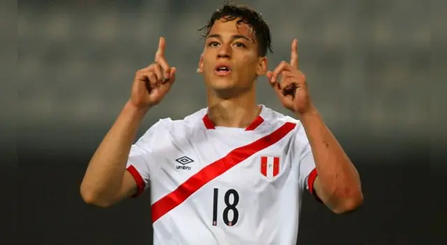 Cristian Benavente celebra su gol a Trinidad y Tobago. Cristian Benavente celebra su gol a Trinidad y Tobago.