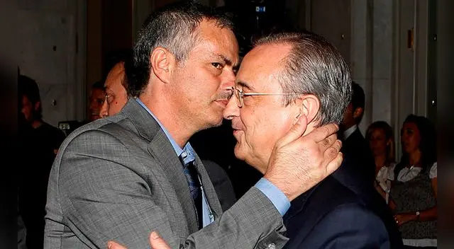 José Mourinho y Florentino Pérez durante su época en el Real Madrid. José Mourinho y Florentino Pérez durante su época en el Real Madrid.