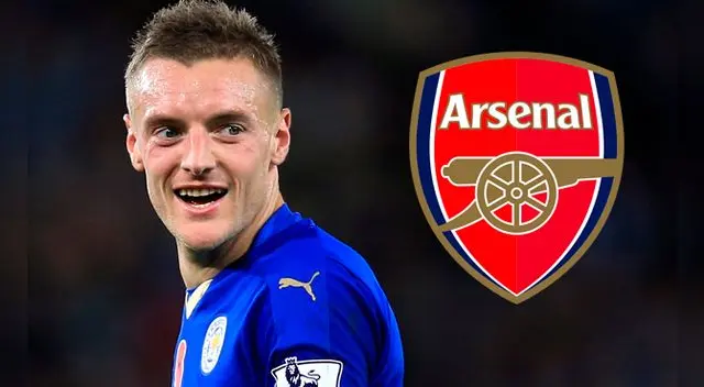 Jamie Vardy dejaría el Leiecester City tras jugosa oferta del Arsenal.  Jamie Vardy dejaría el Leiecester City tras jugosa oferta del Arsenal.