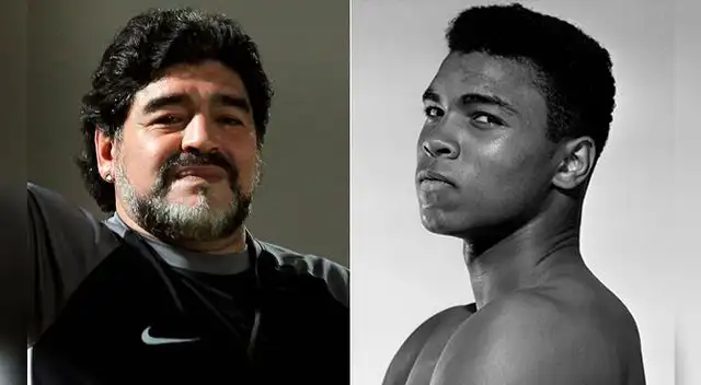 Diego Armando Maradona aprendió a admirar a Muhammad Ali a partir de los relatos de su padre.