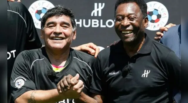 Diego Armando Maradona y Pelé fumaron ‘pipa de la paz’