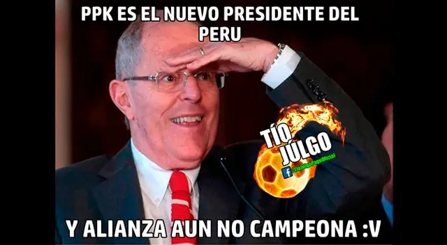 PPK es nuevo Presidente de la República y las burlas a Alianza Lima no se hicieron esperar.