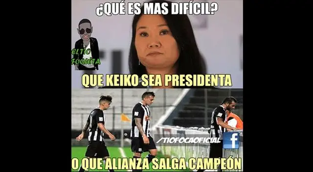 Alianza Lima fue vacilado luego de una nueva derrota de Keiko Fujimori.