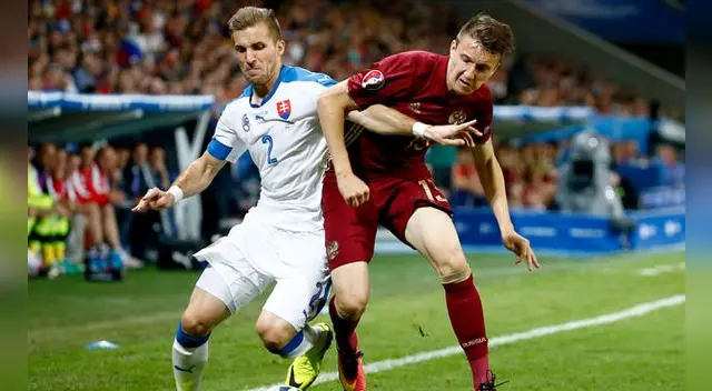 Rusia vs. Eslovaquia: choque fue por  la fase de grupos 