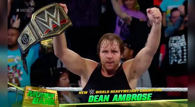 Money in the Bank 2016 fue el sitio donde Dean Ambrose se coronó como campeón Money in the Bank 2016 fue el sitio donde Dean Ambrose se coronó como campeón