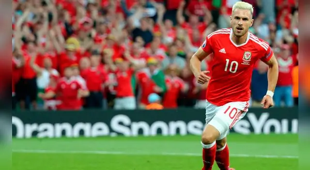 Aaron Ramsey para el 1-0 en duelo de Grupo B en Eurocopa 2016 Aaron Ramsey para el 1-0 en duelo de Grupo B en Eurocopa 2016