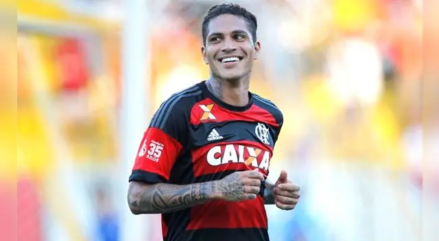 Paolo Guerrero celebra un gol con el Flamengo. Paolo Guerrero celebra un gol con el Flamengo.
