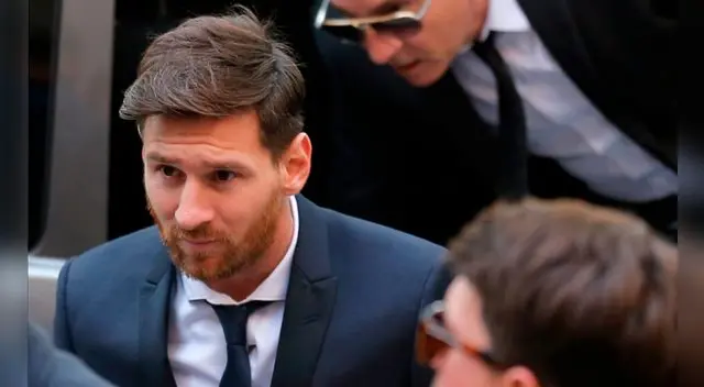 Lionel Messi, a la salida de la audiencia en Barcelona en junio pasado.