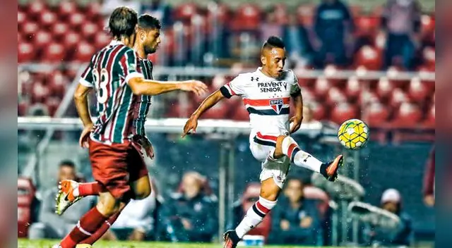 Christian Cueva lleva dos partidos con camiseta de Sao Paulo Christian Cueva lleva dos partidos con camiseta de Sao Paulo