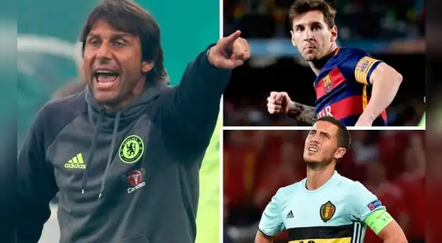 Antonio Conte ‘mete presión’ a Eden Hazard para que sea el ‘Lionel Messi de Premier League Antonio Conte ‘mete presión’ a Eden Hazard para que sea el ‘Lionel Messi de Premier League