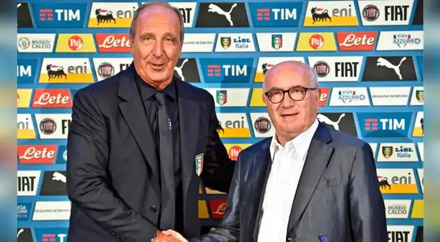 Giampiero Ventura en su presentación como nuevo DT de Italia. Giampiero Ventura en su presentación como nuevo DT de Italia.