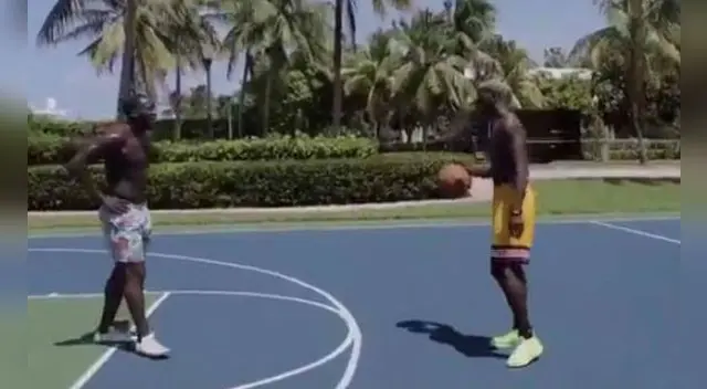 Paul Pogba deja el fútbol y se luce practicando el básquet | VIDEO. Paul Pogba deja el fútbol y se luce practicando el básquet | VIDEO.