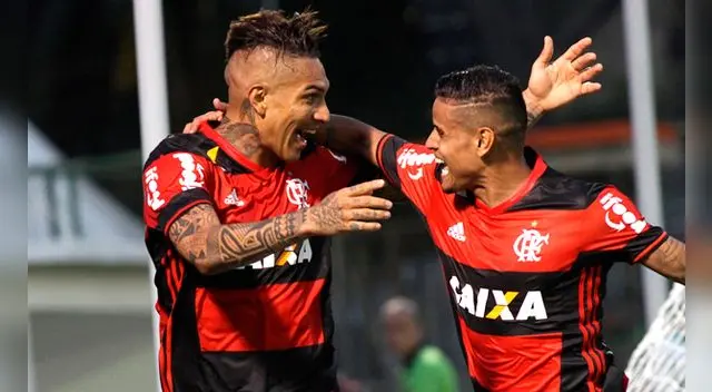 Paolo Guerrero celebra un gol con Everton ante Botafogo. Paolo Guerrero celebra un gol con Everton ante Botafogo.
