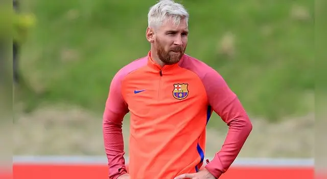 Lionel Messi durante un entrenamiento del Barcelona en Inglaterra.