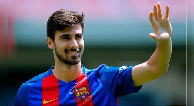 André Gomes durante su presentación como jugador de Barcelona. André Gomes durante su presentación como jugador de Barcelona.
