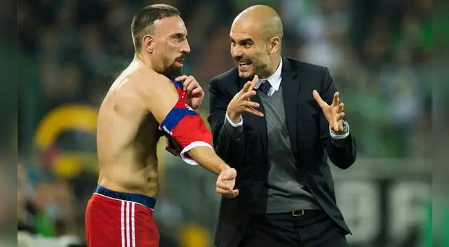 Al parecer Ribéry y Guardiola tenían una mala relación cuando condicieron en el Bayern Múnich. 