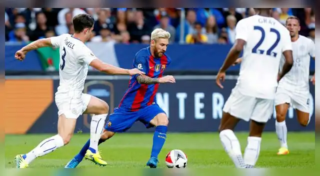 Barcelona vs. Leicester City: Lionel Messi dio dos pases de gol Barcelona vs. Leicester City: Lionel Messi dio dos pases de gol