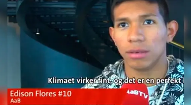Edison Flores y sus primeras palabras en el Aalborg BK de Dinamarca