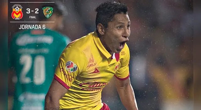 Con gol de Raúl Ruidíaz, Monarcas Morelia venció 3-2 a Chiapas por Liga MX