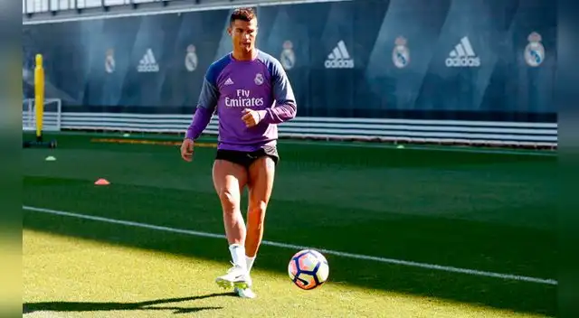 Cristiano entrena a más de 30 grados de calor en España Cristiano entrena a más de 30 grados de calor en España