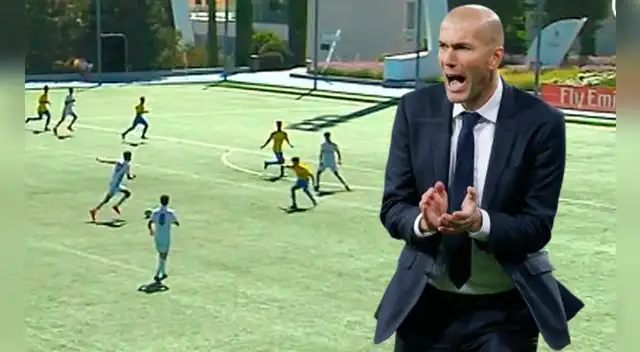 Theo Zidane regaló un golazo de lujo en el Cadete B del Real Madrid. Theo Zidane regaló un golazo de lujo en el Cadete B del Real Madrid.