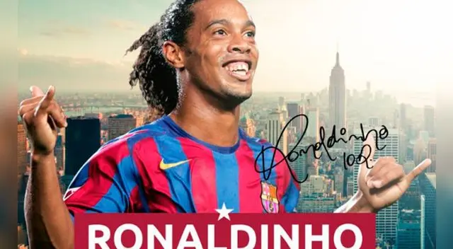Ronaldinho feliz por su regreso a Barcelona