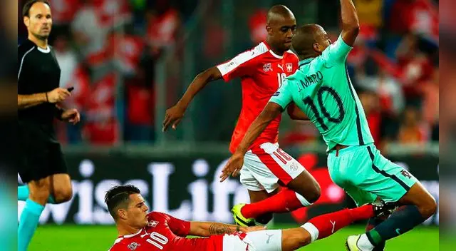 Portugal, sin Cristiano Ronaldo, perdió ante Suiza 2-0 en su debut en Eliminatorias Rusia 2018