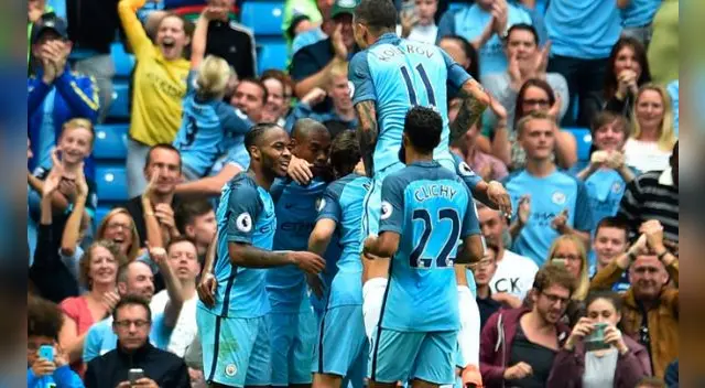 Manchester City en gran partido de Champions League Manchester City en gran partido de Champions League