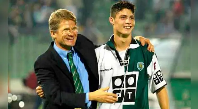 Cristiano Ronaldo y Lazlo Boloni durante su etapa en el Sporting de Lisboa. Cristiano Ronaldo y Lazlo Boloni durante su etapa en el Sporting de Lisboa.