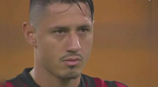 Gianluca Lapadula durante el partido AC Milan-Sampdoria. Gianluca Lapadula durante el partido AC Milan-Sampdoria.