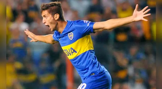 Rodrigo Bentancur celebra un gol con Boca Juniors. Rodrigo Bentancur celebra un gol con Boca Juniors.