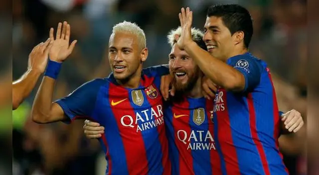 Barcelona: Messi, Neymar y Suárez salen por otra paliza ante el Leganés. Barcelona: Messi, Neymar y Suárez salen por otra paliza ante el Leganés.
