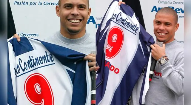 Ronaldo celebra 40 años de vida y entre una de sus capítulos de vida vino a Perú y se hizo socio de Alianza Lima.