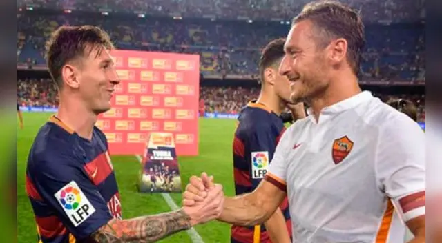 Lionel Messi fue una de las tantas personalidades que ya se acordaron del capitán de la Roma Francesco Totti, quien cumple 40 años de vida. Lionel Messi fue una de las tantas personalidades que ya se acordaron del capitán de la Roma Francesco Totti, quien cumple 40 años de vida.