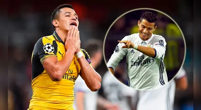 Alexis Sánchez considera está al nivel de Cristiano Ronaldo. Alexis Sánchez considera está al nivel de Cristiano Ronaldo.