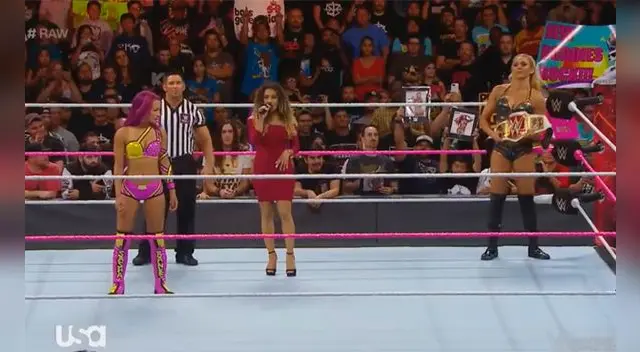 Sasha Banks vs. Charlotte. Sasha Banks vs. Charlotte.
