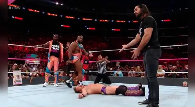 Seth Rollins noqueó a Chris Jericho Seth Rollins noqueó a Chris Jericho