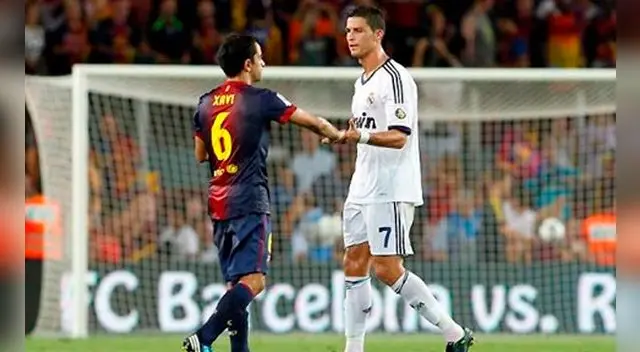 Xavi Hernández sigue lanzando dardos a Cristiano Ronaldo. Xavi Hernández sigue lanzando dardos a Cristiano Ronaldo.