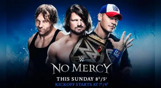 WWE No Mercy ofrecerá grandes emociones esta noche. Los mejores peleadores de la marca SmackDown se encontrarán frente a frente en el cuadrilátero. WWE No Mercy ofrecerá grandes emociones esta noche. Los mejores peleadores de la marca SmackDown se encontrarán frente a frente en el cuadrilátero.
