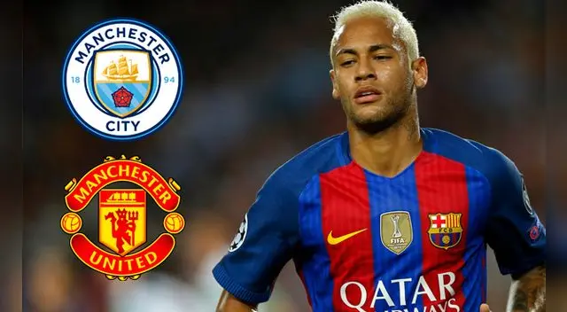 Manchester United y Manchester City siguen pugnando por tener en sus filas a Neymar. Manchester United y Manchester City siguen pugnando por tener en sus filas a Neymar.