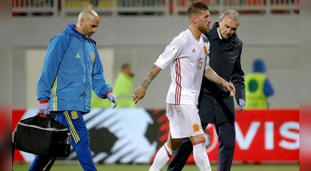 Sergio Ramos se perderá hasta seis partidos con el Real Madrid. Se lesionó ayer jugando por España. Sergio Ramos se perderá hasta seis partidos con el Real Madrid. Se lesionó ayer jugando por España.