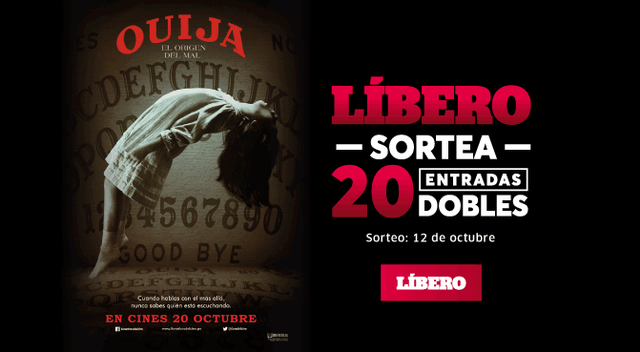 Líbero te invita a disfrutar del Avant Premiere de “Ouija, el origen del mal”, gana entradas dobles Líbero te invita a disfrutar del Avant Premiere de “Ouija, el origen del mal”, gana entradas dobles