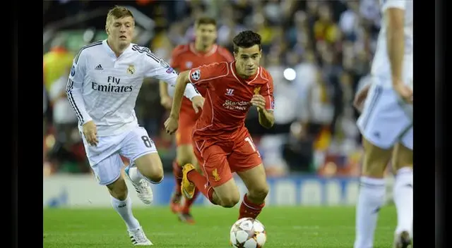 Toni Kroos jugando con el Real Madrid frente al Liverpool en el 2015.
