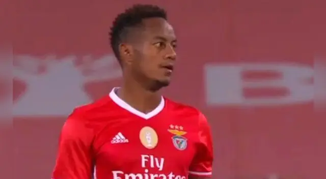 André Carrillo durante el partido del Benfica por Copa de Portugal. André Carrillo durante el partido del Benfica por Copa de Portugal.