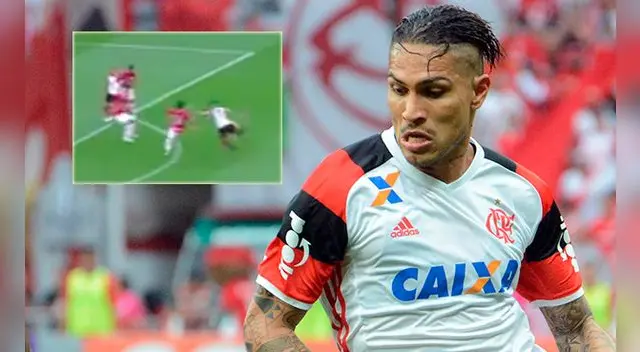 Paolo Guerrero fue titular con Flamengo ante Inter de Porto Alegre.