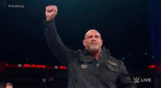 Goldberg pegó la vuelta a la WWE, en Monday Night raw.